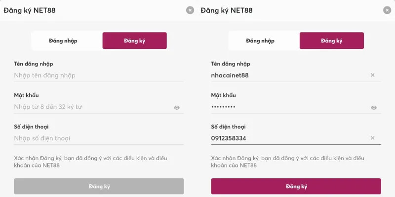 đăng ký Net88 Hướng dẫn đăng ký Net88 chi tiết và dễ hiểu